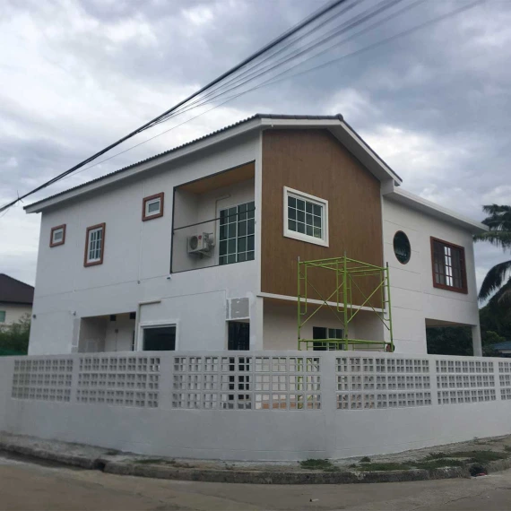 งานก่อสร้างบ้านพักอาศัย 2 ชั้น (คอนกรีตเสริมเหล็ก)